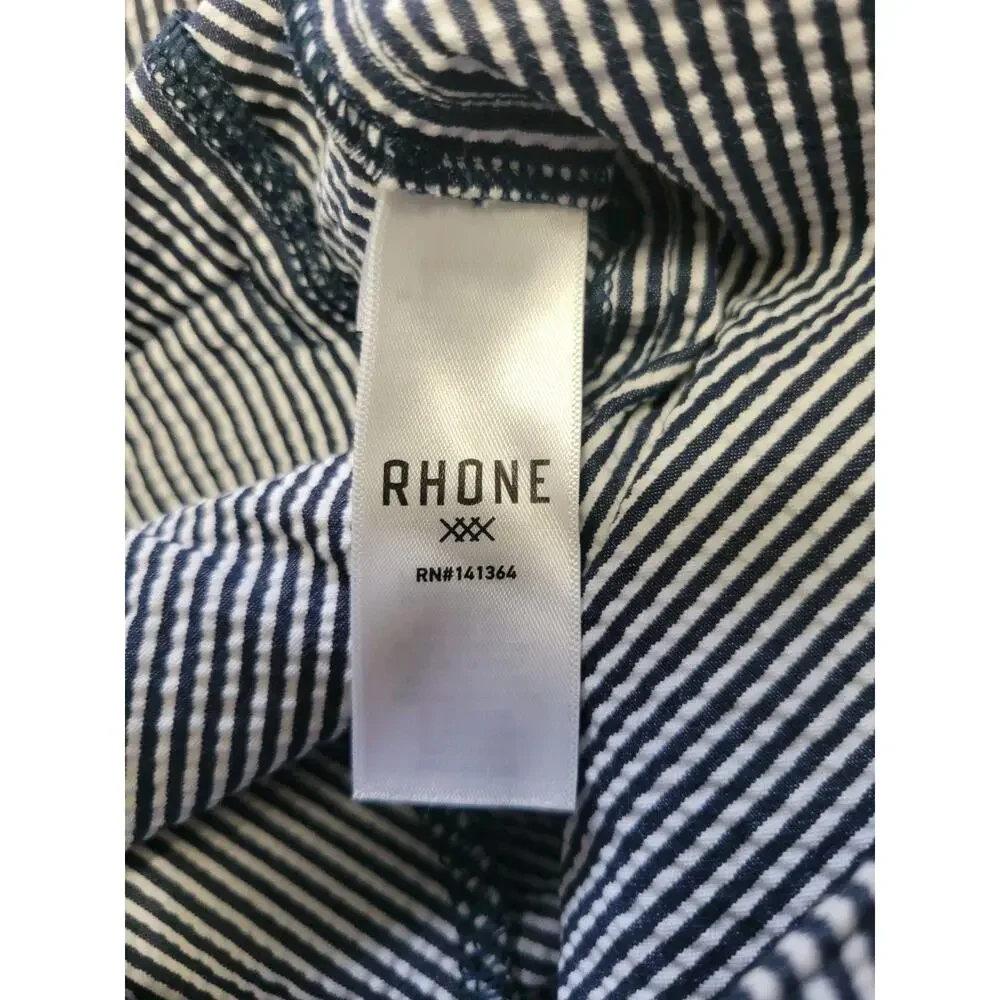 Rhone Seersucker Stretch Resort Pants Fits Mens 28×33 Blue White Striped Golf